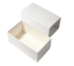  Macaron doboz, 3db-os, fehr doboz, 100x53x47 mm